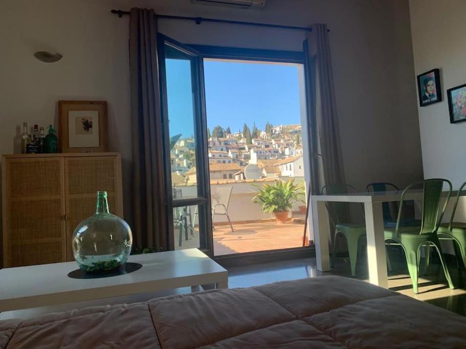 Ferienwohnung Cosy Loft With Amazing Terrace & Spectacular Views Granada Exterior foto