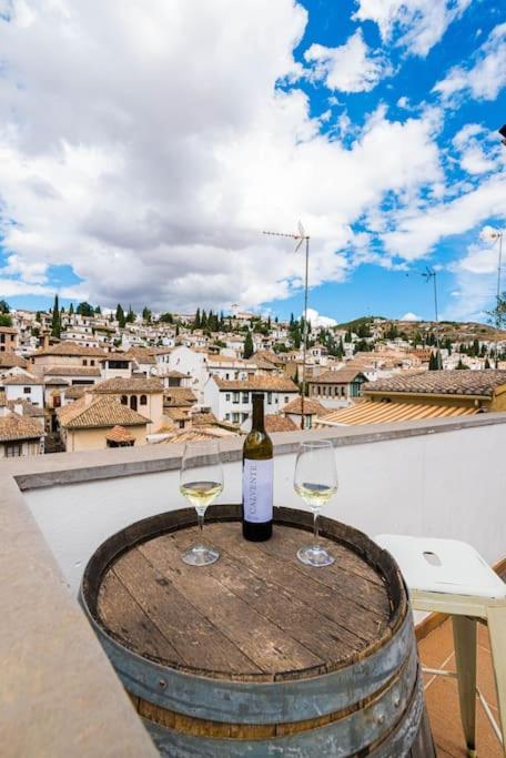 Ferienwohnung Cosy Loft With Amazing Terrace & Spectacular Views Granada Exterior foto