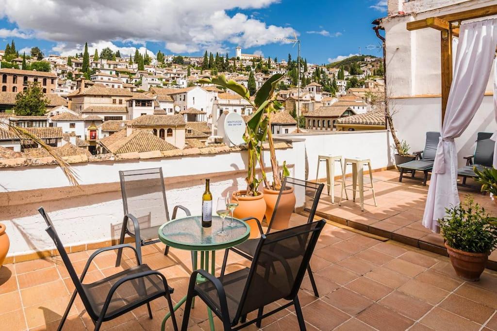 Ferienwohnung Cosy Loft With Amazing Terrace & Spectacular Views Granada Exterior foto